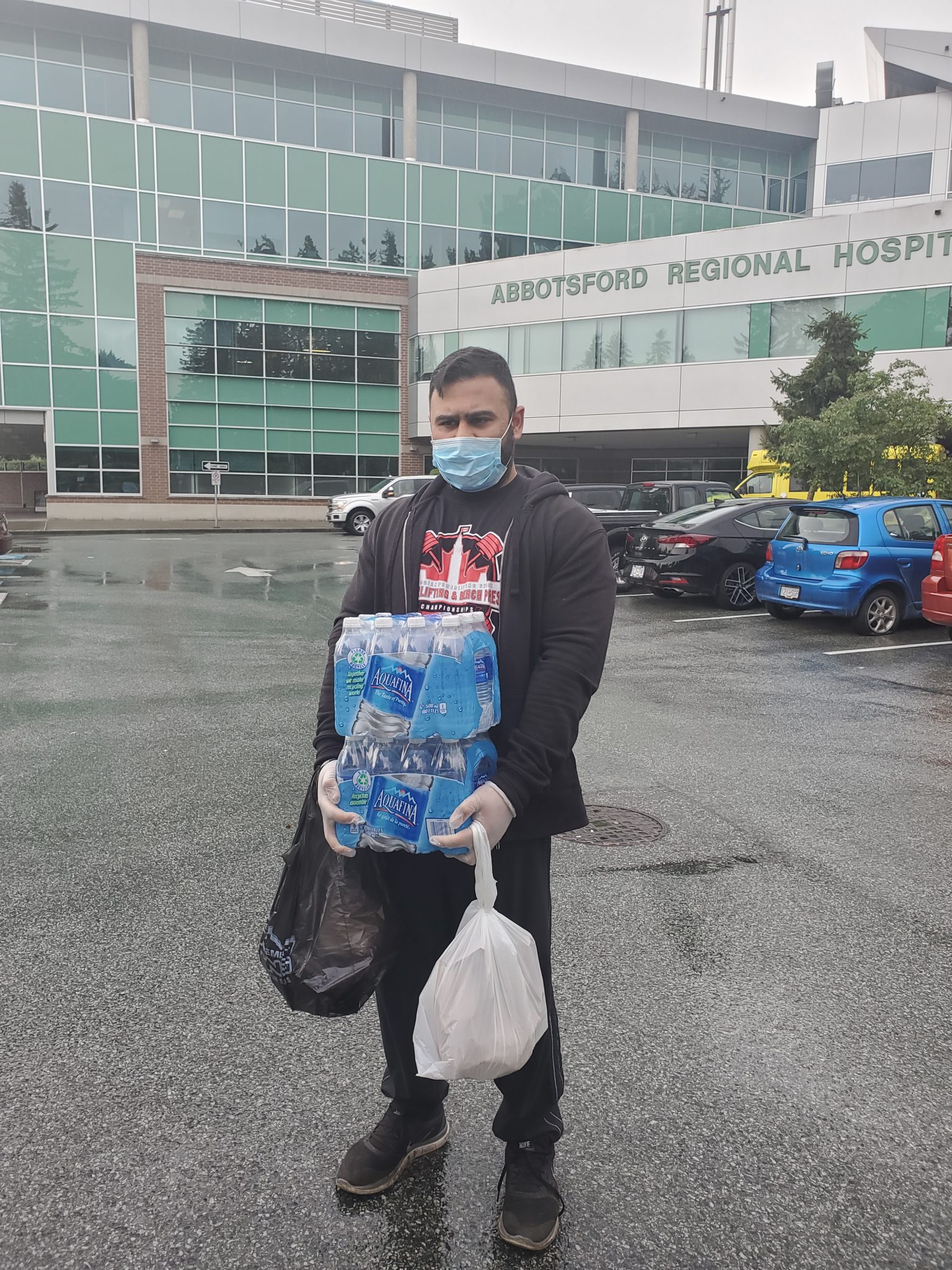 Local Powerlifter Organizes Sponsors to Donate Food Supplies to Abbotsford Regional Hospital