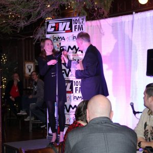 Kristin Witko Accepts Pop Award
