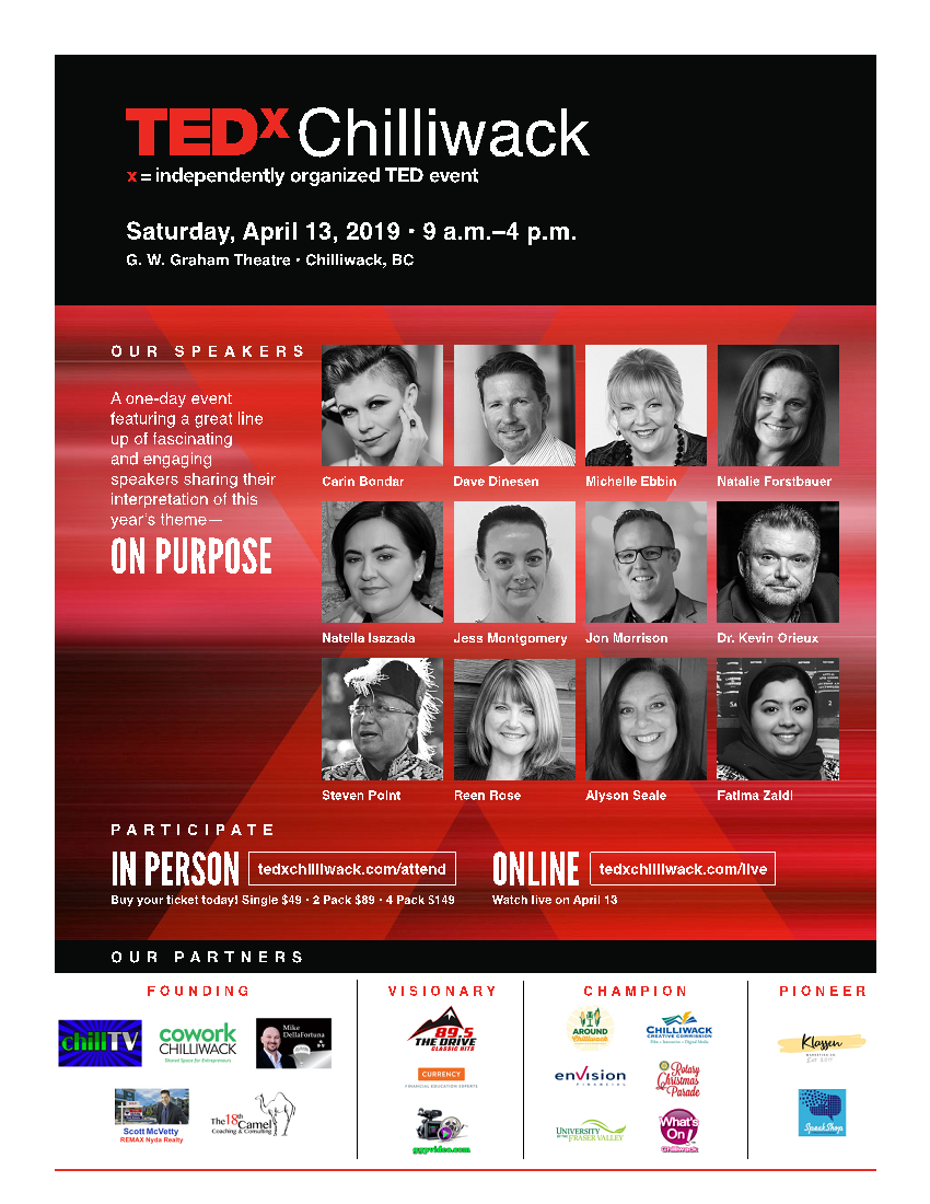 TEDxChilliwack Readies for April 13 Main Event